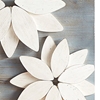 Picture of White Solid Wood Flower Wall Art