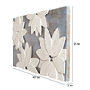 Picture of White Solid Wood Flower Wall Art